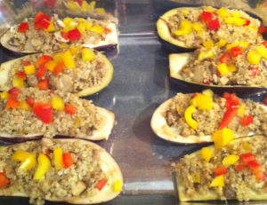 Quinoa Stuffed Eggplant
